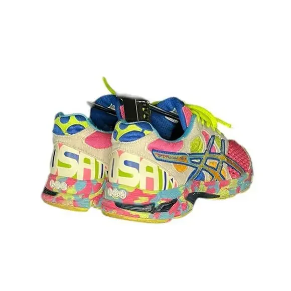 Women's Asics Gel-Noosa Tri 7 Running Shoes Neon Glow Size 6.5 Multicolored - Picture 4 of 6
